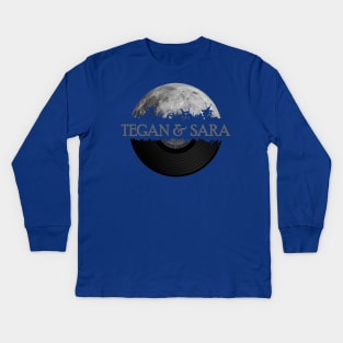 Tegan and Sara moon vinyl Kids Long Sleeve T-Shirt